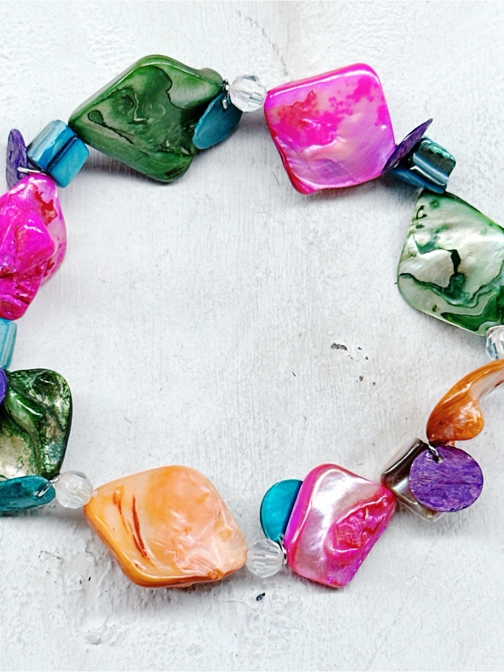 3101mc. Purple Shell Bracelet